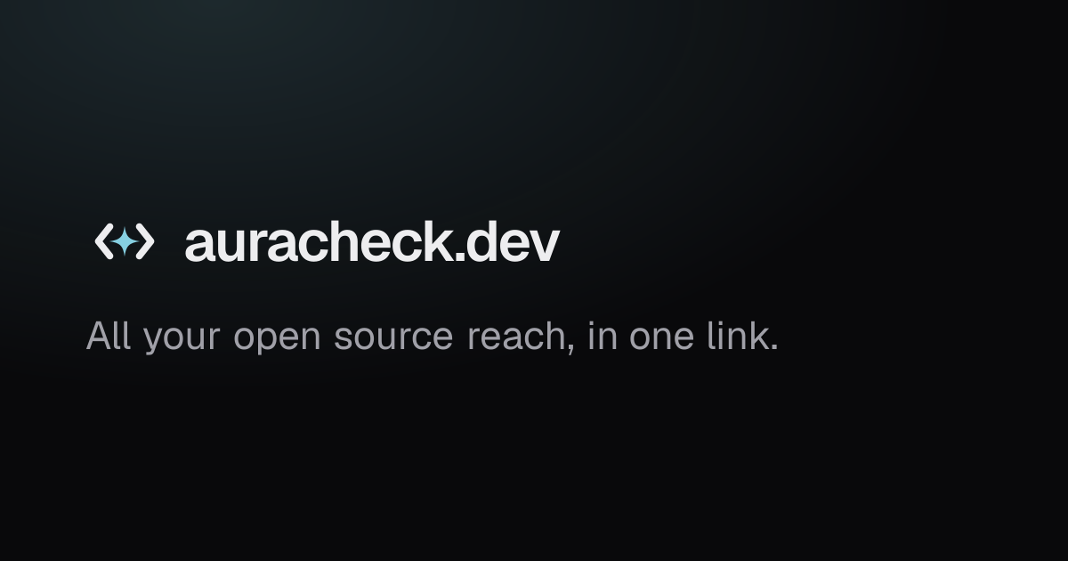 I built the page I always wanted: all your developer stats in one link